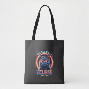 Partial Solar Eclipse 2025 Cat Kitten Tasche