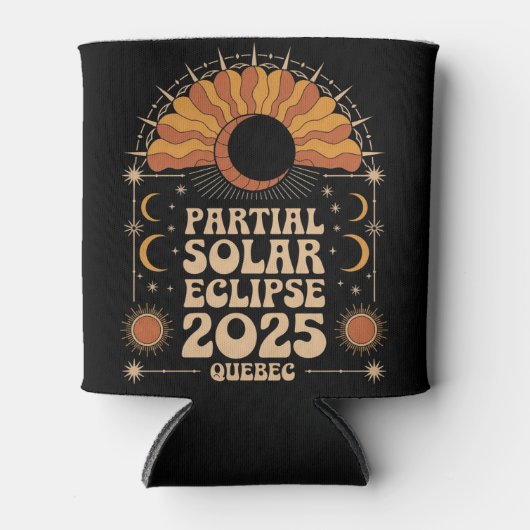 Partial Solar Eclipse 2025 Quebec Kanada Dosenkühler (Vorderseite)