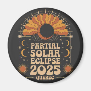 Partial Solar Eclipse 2025 Quebec Kanada Magnet
