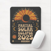 Partial Solar Eclipse 2025 Quebec Kanada Mousepad (Mit Mouse)