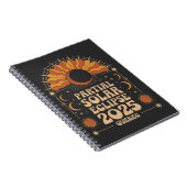 Partial Solar Eclipse 2025 Quebec Kanada Notizblock (Rechte Seite)