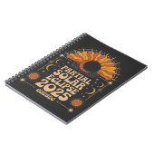 Partial Solar Eclipse 2025 Quebec Kanada Notizblock (Linke Seite)