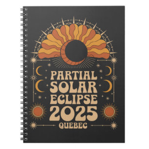 Partial Solar Eclipse 2025 Quebec Kanada Notizblock