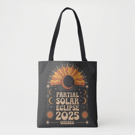 Partial Solar Eclipse 2025 Quebec Kanada Tasche (Vorderseite)