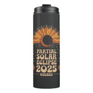 Partial Solar Eclipse 2025 Quebec Kanada Thermosbecher