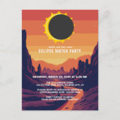 Partial Solar Eclipse 2025 Watch-Party Einladung (Vorderseite)