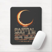 Partial Solar Eclipse New Jersey 2025 Mousepad (Mit Mouse)