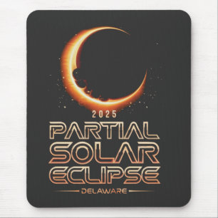 Partial Solar Eclipse New Jersey 2025 Mousepad