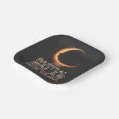 Partial Solar Eclipse New Jersey 2025 Pappteller (Gewinkelt)