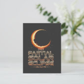 Partial Solar Eclipse New Jersey 2025 Postkarte (Stehend Vorderseite)
