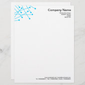 Particle Tracks - Sky Blue Briefkopf (Vorne/Hinten)