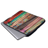 Partie aus Spinnstoffen Laptopschutzhülle (Vorne Knopf)
