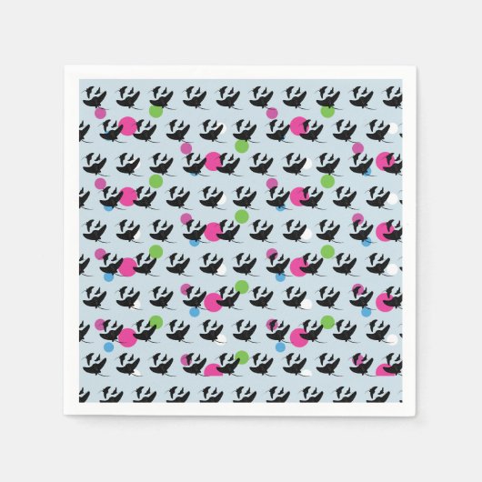 Partie Stingray Farbige Muster Serviette (Vorderseite)
