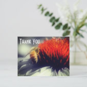 Partielle Blume - Danke Postkarte (Stehend Vorderseite)