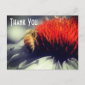 Partielle Blume - Danke Postkarte (Vorderseite)