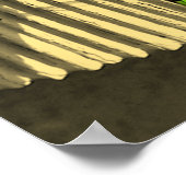 Partielle Farbe des hellen grünen Libellen Poster (Ecke)