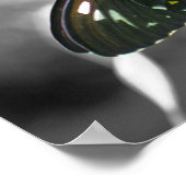 Partielle schwarze Schmetterlingsfarbe Poster (Ecke)