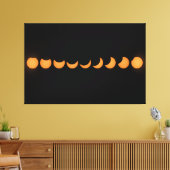 Partielle Solar Eclipse Progress Serie Leinwanddruck (Insitu (Wohnzimmer))