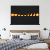 Partielle Solar Eclipse Progress Serie Leinwanddruck (Insitu (Schlafzimmer))