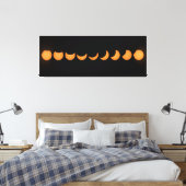 Partielle Solar Eclipse Progress Serie Leinwanddruck (Insitu (Schlafzimmer))