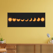 Partielle Solar Eclipse Progress Serie Leinwanddruck (Insitu (Wohnzimmer))