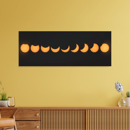 Partielle Solar Eclipse Progress Serie Leinwanddruck (Insitu (Wohnzimmer))