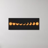 Partielle Solar Eclipse Progress Serie Leinwanddruck (Vorderseite)