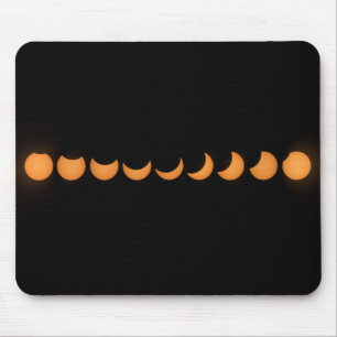 Partielle Solar Eclipse Progress Serie Mousepad