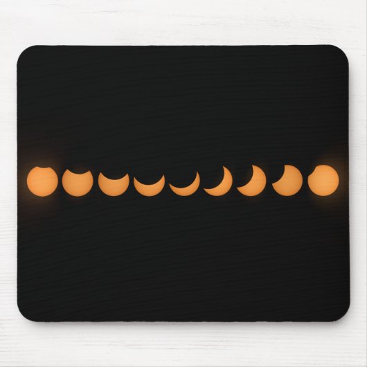 Partielle Solar Eclipse Progress Serie Mousepad (Vorne)