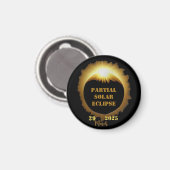 Partielles Solar-Eclipse-Ereignis 2025 Party anzei Magnet (Vorderseite/Rückseite)