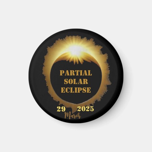 Partielles Solar-Eclipse-Ereignis 2025 Party anzei Magnet (Vorne)