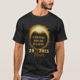 Partielles Solar-Eclipse-Ereignis 2025 Party anzei T-Shirt