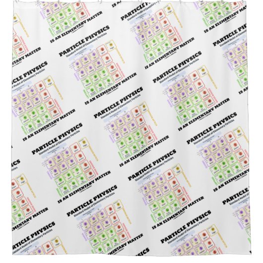 Partikel-Physik ist ein grundlegendes Duschvorhang (Vorderseite)