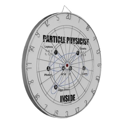 Partikel-Physiker-Innere (Standardmodell Higgs) Dartscheibe (Vorderseite Links)