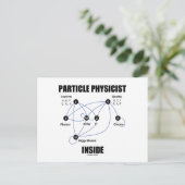 Partikel Physiker Inside (Standardmodell Higgs) Postkarte (Stehend Vorderseite)