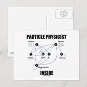 Partikel Physiker Inside (Standardmodell Higgs) Postkarte (Vorne/Hinten)