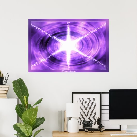 Partikel-Streams Poster (Heimbüro)