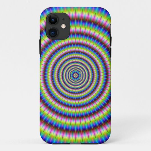 Partikel und Wellen mit Blumenmotiv Case-Mate iPhone Hülle (Rückseite)