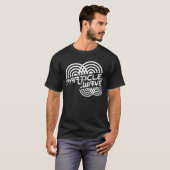 Partikel-Wellen-Weiß T-Shirt (Vorne ganz)