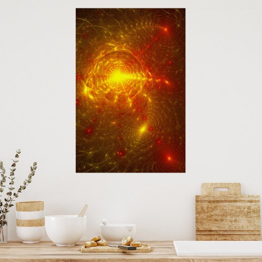 Partikelkollisionen Poster (Küche)