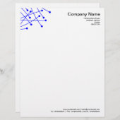 Partikelspuren - blau briefbogen (Vorne/Hinten)