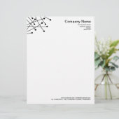 Partikelspuren - Schwarz Briefkopf (Stehend Vorderseite)