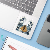 Parting the Sea Aufkleber (Laptop mit iPhone)