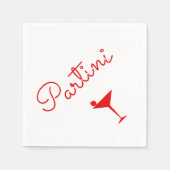 Partini Martini Cocktails Serviette (Vorderseite)