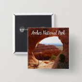 Partition Arch at Arches Nationalpark Button (Vorne & Hinten)