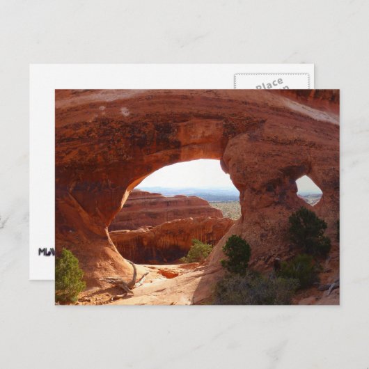 Partition Arch at Arches Nationalpark Postkarte (Vorne/Hinten)