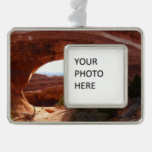 Partition Arch I im Arches National Park Rahmen-Ornament Silber