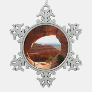 Partition Arch I im Arches National Park Schneeflocken Zinn-Ornament