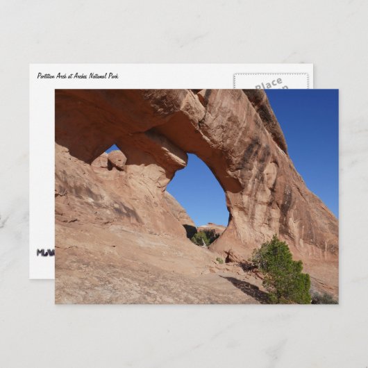 Partition Arch II beim Arches Nationalpark Postkarte (Vorne/Hinten)