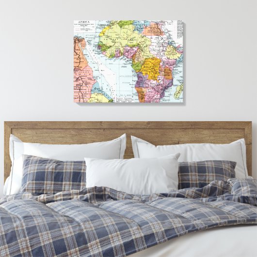 PARTITIONED AFRIKA, 1914 LEINWANDDRUCK (Insitu (Schlafzimmer))